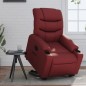 vidaXL Relaxsessel mit Aufstehhilfe Weinrot Kunstleder vidaXL Relaxsessel mit Aufstehhilfe Weinrot Kunstleder