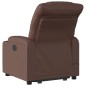 vidaXL Massagesessel mit Aufstehhilfe Braun Kunstleder vidaXL Massagesessel mit Aufstehhilfe Braun Kunstleder