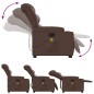 vidaXL Massagesessel mit Aufstehhilfe Braun Kunstleder vidaXL Massagesessel mit Aufstehhilfe Braun Kunstleder