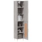 Highboard Grau Sonoma 34,5x34x180 cm Holzwerkstoff Highboard Grau Sonoma 34,5x34x180 cm Holzwerkstoff