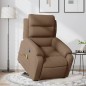 vidaXL Massagesessel mit Aufstehhilfe Braun Stoff vidaXL Massagesessel mit Aufstehhilfe Braun Stoff