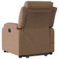 vidaXL Massagesessel mit Aufstehhilfe Braun Stoff vidaXL Massagesessel mit Aufstehhilfe Braun Stoff