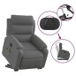 vidaXL Elektrischer Massagesessel mit Aufstehhilfe Dunkelgrau Stoff vidaXL Elektrischer Massagesessel mit Aufstehhilfe Dunkelgrau Stoff