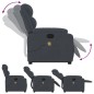 vidaXL Massagesessel mit Aufstehhilfe Dunkelgrau Samt vidaXL Massagesessel mit Aufstehhilfe Dunkelgrau Samt