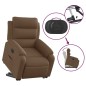 vidaXL Relaxsessel mit Aufstehhilfe Elektrisch Braun Stoff vidaXL Relaxsessel mit Aufstehhilfe Elektrisch Braun Stoff