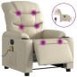 vidaXL Massagesessel Elektrisch Creme Kunstleder vidaXL Massagesessel Elektrisch Creme Kunstleder