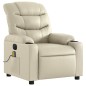 vidaXL Massagesessel Elektrisch Creme Kunstleder vidaXL Massagesessel Elektrisch Creme Kunstleder