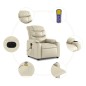 vidaXL Massagesessel Elektrisch Creme Kunstleder vidaXL Massagesessel Elektrisch Creme Kunstleder