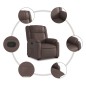 vidaXL Relaxsessel mit Aufstehhilfe Braun Kunstleder vidaXL Relaxsessel mit Aufstehhilfe Braun Kunstleder