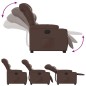 vidaXL Relaxsessel mit Aufstehhilfe Braun Kunstleder vidaXL Relaxsessel mit Aufstehhilfe Braun Kunstleder