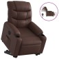 vidaXL Relaxsessel mit Aufstehhilfe Elektrisch Braun Kunstleder vidaXL Relaxsessel mit Aufstehhilfe Elektrisch Braun Kunstleder