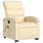 vidaXL Massagesessel mit Aufstehhilfe Creme Stoff vidaXL Massagesessel mit Aufstehhilfe Creme Stoff