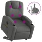 vidaXL Massagesessel mit Aufstehhilfe Dunkelgrau Stoff vidaXL Massagesessel mit Aufstehhilfe Dunkelgrau Stoff