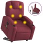 vidaXL Massagesessel mit Aufstehhilfe Weinrot Stoff vidaXL Massagesessel mit Aufstehhilfe Weinrot Stoff