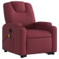 vidaXL Massagesessel mit Aufstehhilfe Weinrot Stoff vidaXL Massagesessel mit Aufstehhilfe Weinrot Stoff