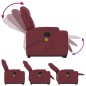 vidaXL Massagesessel mit Aufstehhilfe Weinrot Stoff vidaXL Massagesessel mit Aufstehhilfe Weinrot Stoff