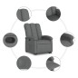 vidaXL Relaxsessel mit Aufstehhilfe Dunkelgrau Stoff vidaXL Relaxsessel mit Aufstehhilfe Dunkelgrau Stoff