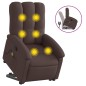 vidaXL Massagesessel mit Aufstehhilfe Dunkelbraun Stoff vidaXL Massagesessel mit Aufstehhilfe Dunkelbraun Stoff