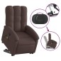 vidaXL Massagesessel mit Aufstehhilfe Dunkelbraun Stoff vidaXL Massagesessel mit Aufstehhilfe Dunkelbraun Stoff