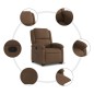vidaXL Relaxsessel mit Aufstehhilfe Braun Stoff vidaXL Relaxsessel mit Aufstehhilfe Braun Stoff
