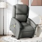vidaXL Massagesessel mit Aufstehhilfe Dunkelgrau Stoff vidaXL Massagesessel mit Aufstehhilfe Dunkelgrau Stoff