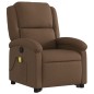 vidaXL Massagesessel mit Aufstehhilfe Braun Stoff vidaXL Massagesessel mit Aufstehhilfe Braun Stoff