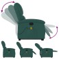 vidaXL Massagesessel mit Aufstehhilfe Dunkelgrün Stoff vidaXL Massagesessel mit Aufstehhilfe Dunkelgrün Stoff