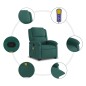 vidaXL Massagesessel mit Aufstehhilfe Dunkelgrün Stoff vidaXL Massagesessel mit Aufstehhilfe Dunkelgrün Stoff