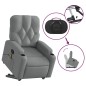 vidaXL Massagesessel mit Aufstehhilfe Hellgrau Stoff vidaXL Massagesessel mit Aufstehhilfe Hellgrau Stoff
