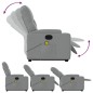 vidaXL Massagesessel mit Aufstehhilfe Hellgrau Stoff vidaXL Massagesessel mit Aufstehhilfe Hellgrau Stoff