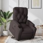 vidaXL Relaxsessel mit Aufstehhilfe Dunkelbraun Stoff vidaXL Relaxsessel mit Aufstehhilfe Dunkelbraun Stoff