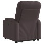 vidaXL Relaxsessel mit Aufstehhilfe Dunkelbraun Stoff vidaXL Relaxsessel mit Aufstehhilfe Dunkelbraun Stoff