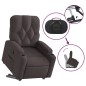 vidaXL Relaxsessel mit Aufstehhilfe Dunkelbraun Stoff vidaXL Relaxsessel mit Aufstehhilfe Dunkelbraun Stoff