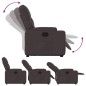 vidaXL Relaxsessel mit Aufstehhilfe Dunkelbraun Stoff vidaXL Relaxsessel mit Aufstehhilfe Dunkelbraun Stoff