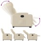 vidaXL Relaxsessel mit Aufstehhilfe Creme Stoff vidaXL Relaxsessel mit Aufstehhilfe Creme Stoff