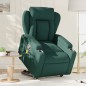 vidaXL Massagesessel mit Aufstehhilfe Dunkelgrün Stoff vidaXL Massagesessel mit Aufstehhilfe Dunkelgrün Stoff