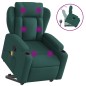 vidaXL Massagesessel mit Aufstehhilfe Dunkelgrün Stoff vidaXL Massagesessel mit Aufstehhilfe Dunkelgrün Stoff