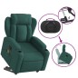 vidaXL Massagesessel mit Aufstehhilfe Dunkelgrün Stoff vidaXL Massagesessel mit Aufstehhilfe Dunkelgrün Stoff