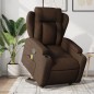 vidaXL Massagesessel mit Aufstehhilfe Braun Stoff vidaXL Massagesessel mit Aufstehhilfe Braun Stoff