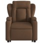 vidaXL Massagesessel mit Aufstehhilfe Braun Stoff vidaXL Massagesessel mit Aufstehhilfe Braun Stoff