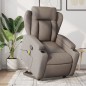 vidaXL Massagesessel mit Aufstehhilfe Taupe Stoff vidaXL Massagesessel mit Aufstehhilfe Taupe Stoff
