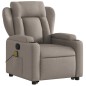 vidaXL Massagesessel mit Aufstehhilfe Taupe Stoff vidaXL Massagesessel mit Aufstehhilfe Taupe Stoff