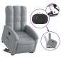 vidaXL Relaxsessel mit Aufstehhilfe Elektrisch Hellgrau Stoff vidaXL Relaxsessel mit Aufstehhilfe Elektrisch Hellgrau Stoff