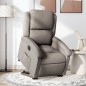 vidaXL Relaxsessel mit Aufstehhilfe Elektrisch Taupe Stoff vidaXL Relaxsessel mit Aufstehhilfe Elektrisch Taupe Stoff