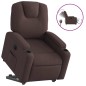 vidaXL Relaxsessel mit Aufstehhilfe Elektrisch Dunkelbraun Stoff vidaXL Relaxsessel mit Aufstehhilfe Elektrisch Dunkelbraun Stoff
