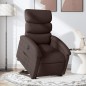 vidaXL Relaxsessel mit Aufstehhilfe Elektrisch Dunkelbraun Stoff vidaXL Relaxsessel mit Aufstehhilfe Elektrisch Dunkelbraun Stoff