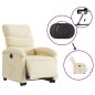 vidaXL Relaxsessel mit Aufstehhilfe Elektrisch Creme Stoff vidaXL Relaxsessel mit Aufstehhilfe Elektrisch Creme Stoff