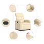 vidaXL Relaxsessel mit Aufstehhilfe Elektrisch Creme Stoff vidaXL Relaxsessel mit Aufstehhilfe Elektrisch Creme Stoff