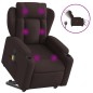vidaXL Elektrischer Massagesessel mit Aufstehhilfe Dunkelbraun Stoff vidaXL Elektrischer Massagesessel mit Aufstehhilfe Dunkelbraun Stoff
