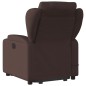 vidaXL Elektrischer Massagesessel mit Aufstehhilfe Dunkelbraun Stoff vidaXL Elektrischer Massagesessel mit Aufstehhilfe Dunkelbraun Stoff